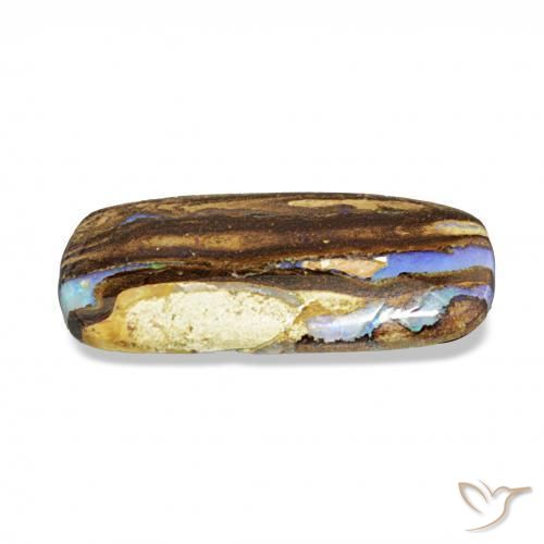 صخر الأوبال متعدد الألوان طبيعي، وسادة، 4.57 قيراط، غير شفاف