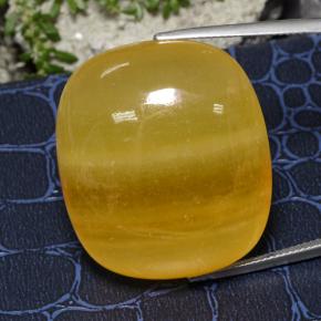 الكالسيت برتقالي طبيعي، قطع وسادة، 100.93 قيراط، نصف شفاف