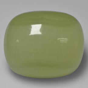 الكالسيت أخضر مصفر طبيعي، قطع وسادة، 92.84 قيراط، نصف شفاف