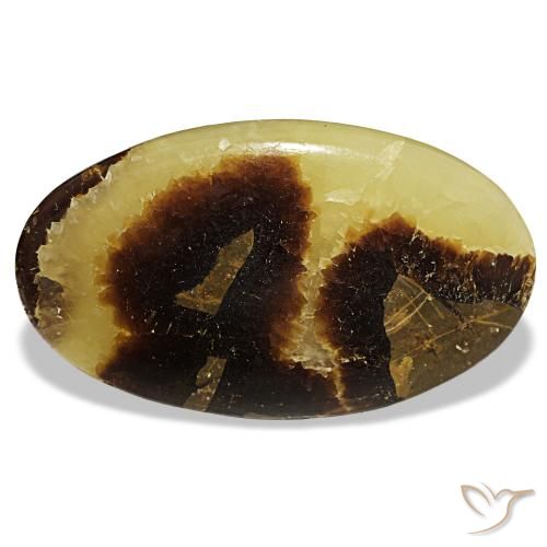 89.40ct متعدد الألوان كالسيت, بيضاوي, غير شفاف