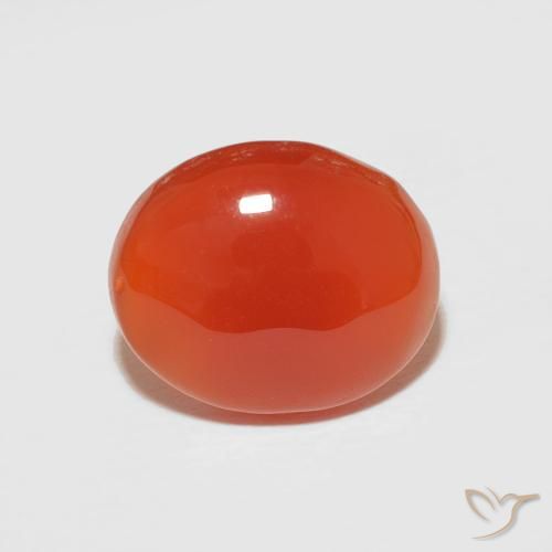 2.67ct طبيعي برتقالى نارى كارنيليان, بيضوي, غير شفاف, Photo A