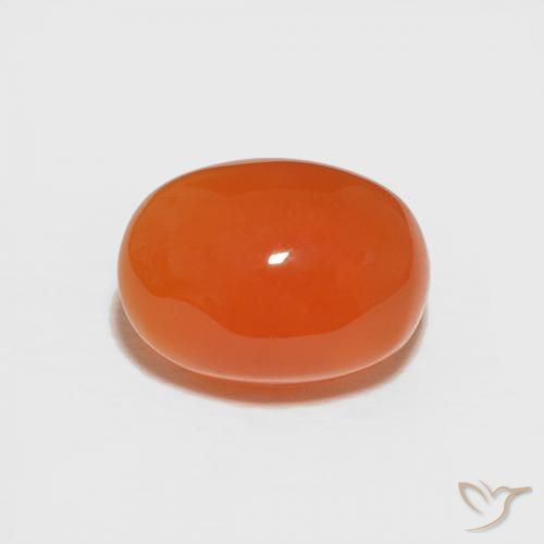 1.81ct طبيعي برتقالى نارى كارنيليان, بيضوي, غير شفاف