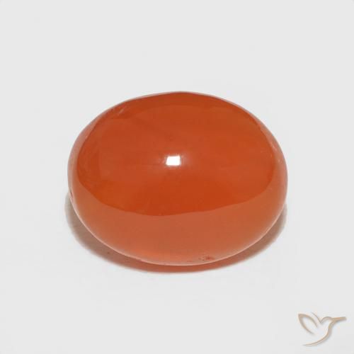 2.47ct طبيعي برتقالى متوسط كارنيليان, بيضوي, غير شفاف, Photo A