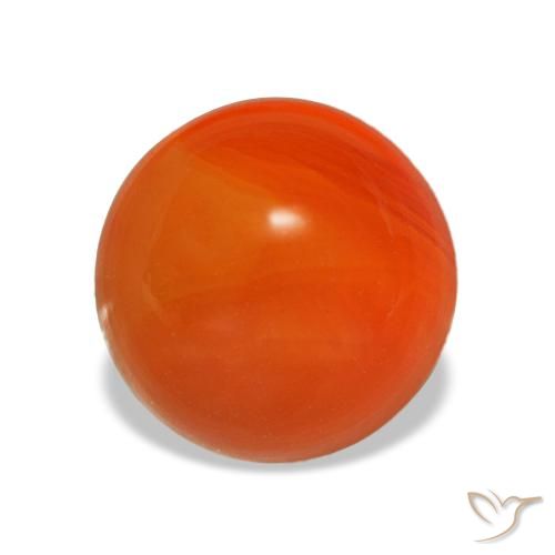 1.98ct برتقالي كارنيليان, مستدير, شفاف
