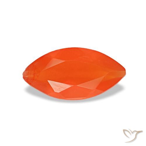0.44ct برتقالي كارنيليان, ماركيز, شفاف