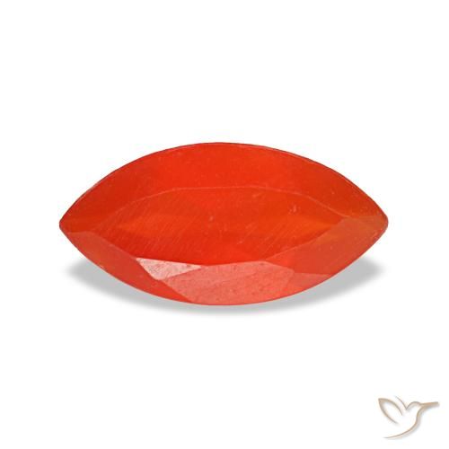 0.44ct برتقالي كارنيليان, ماركيز, شفاف