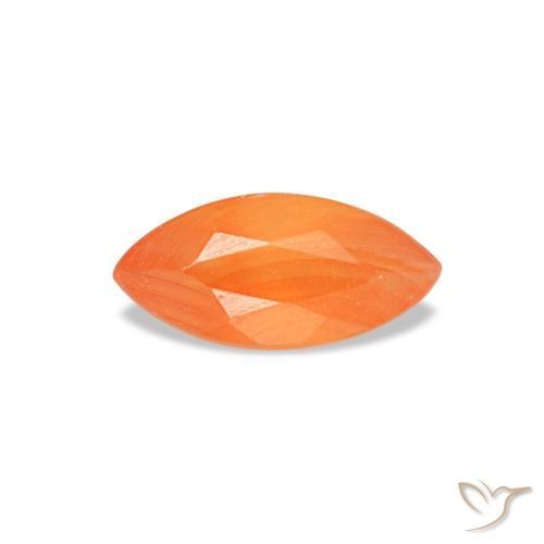 0.14ct برتقالي كارنيليان, ماركيز, شفاف