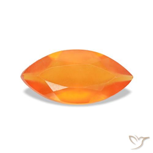 0.39ct برتقالي كارنيليان, ماركيز, شفاف