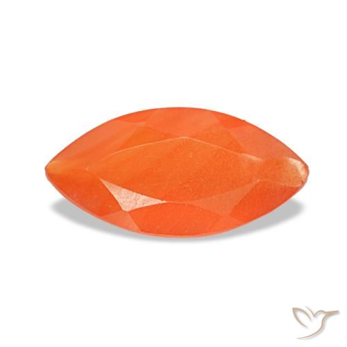 0.36ct برتقالي كارنيليان, ماركيز, شفاف