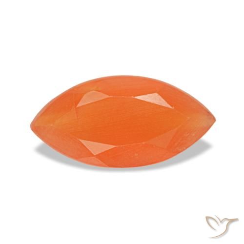 0.44ct برتقالي كارنيليان, ماركيز, شفاف