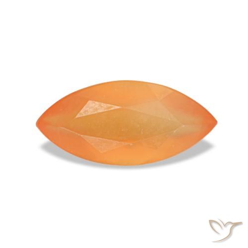 0.35ct برتقالي كارنيليان, ماركيز, شفاف