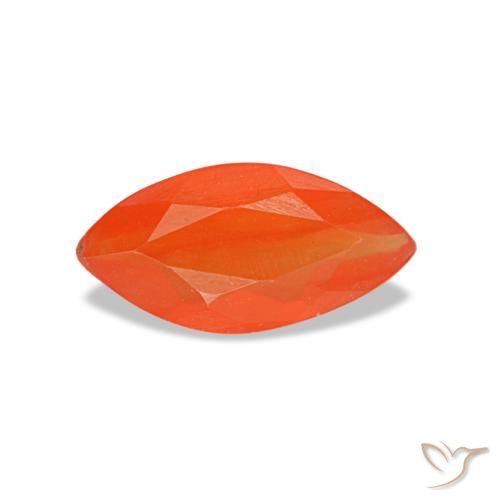 0.44ct أحمر كارنيليان, ماركيز, شفاف