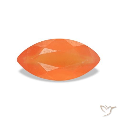 0.36ct برتقالي كارنيليان, ماركيز, شفاف