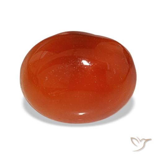 2.63ct أحمر كارنيليان, بيضاوي, نصف شفاف