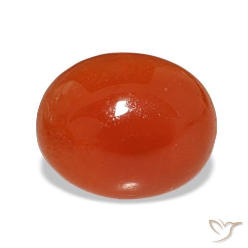 2.28ct أحمر كارنيليان, بيضاوي, نصف شفاف