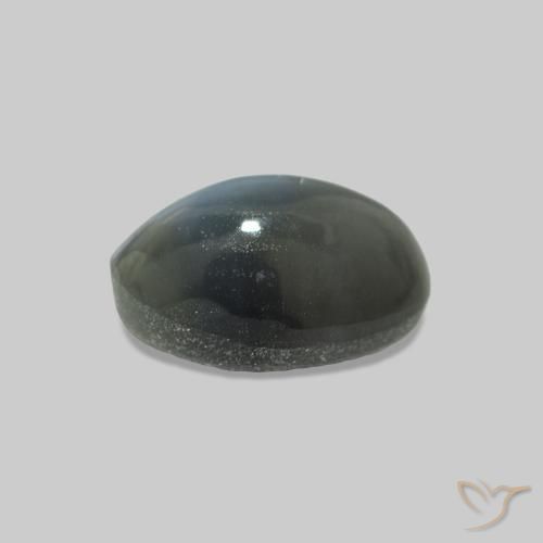 Cat's Eye Alexandrite رمادى متوسط طبيعي، بيضوي، 1.00 قيراط، غير شفاف
