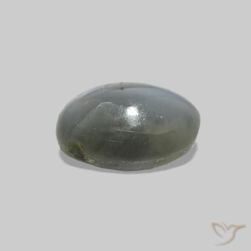 Cat's Eye Alexandrite أخضر متوسط طبيعي، بيضوي، 0.86 قيراط، غير شفاف