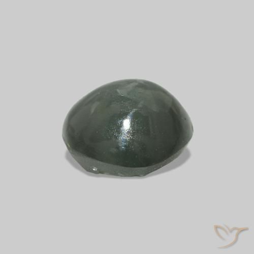 Cat's Eye Alexandrite أخضر دافئ طبيعي، دائري، 0.53 قيراط، غير شفاف