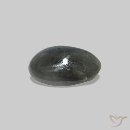 Cat's Eye Alexandrite رمادى متوسط طبيعي، بيضوي، 0.71 قيراط، غير شفاف