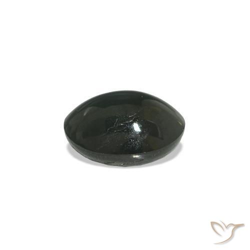 Cat's Eye Alexandrite رمادى فولاذى طبيعي، بيضوي، 0.96 قيراط، غير شفاف