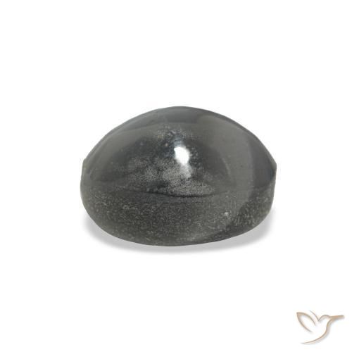 Cat's Eye Alexandrite طبيعي بلون رمادى متوسط، وزن ‎1.03‎ قيراط، شكل بيضاوى، مقاس ‎6.3x4.3‎ مم