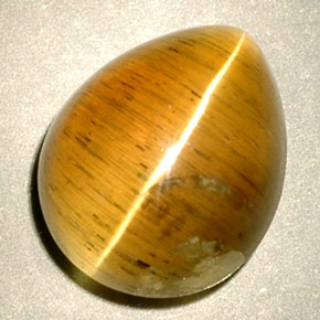 Cat's Eye Apatite طبيعي بلون عسلي، وزن ‎4.94‎ قيراط، شكل شفاف، مقاس ‎11.1x9‎ مم
