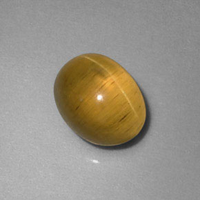 أباتيت عين القط أخضر ذهبى طبيعي، شفاف، 1.77 قيراط، شفاف / نصف شفاف