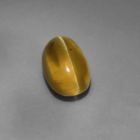 أباتيت عين القط أخضر ذهبى طبيعي، شفاف، 4.12 قيراط، شفاف / نصف شفاف