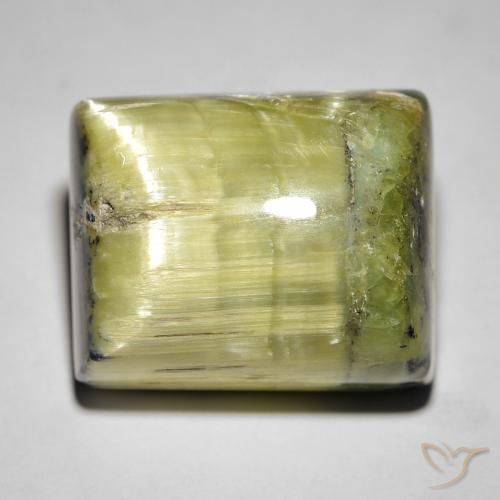 28.65ct طبيعي أخضر متوسط أوبال عين القط, باجيت, غير شفاف