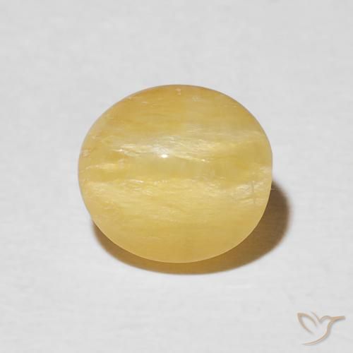 1.78ct طبيعي أصفر توسكانا أوبال عين القط, بيضوي, غير شفاف