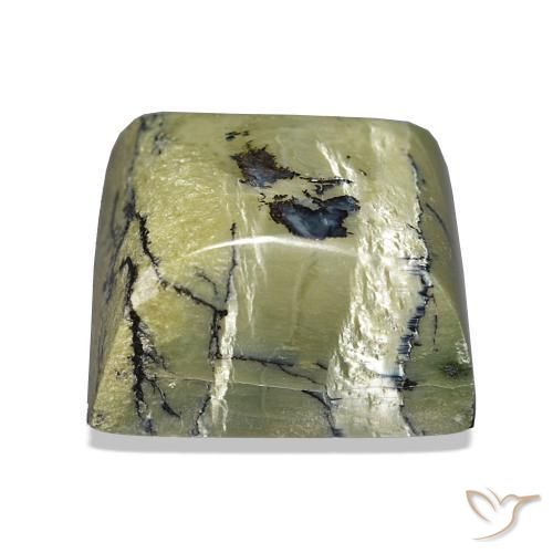 أوبال عين القط أخضر متوسط طبيعي، باجيت، 21.06 قيراط، غير شفاف