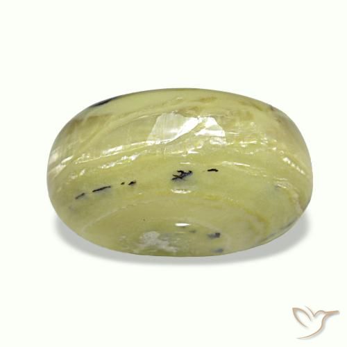 Cat's Eye Opal طبيعي بلون متعدد الألوان، وزن ‎3.73‎ قيراط، شكل بيضاوى، مقاس ‎12.4x7.5‎ مم