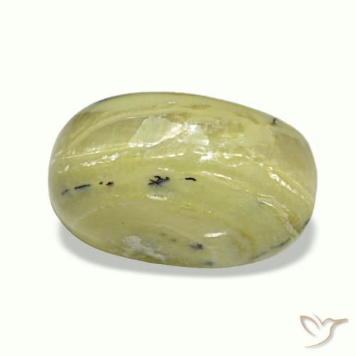 Cat's Eye Opal طبيعي بلون متعدد الألوان، وزن ‎3.73‎ قيراط، شكل بيضاوى، مقاس ‎12.4x7.5‎ مم