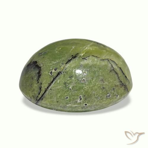 Cat's Eye Opal طبيعي بلون متعدد الألوان، وزن ‎5.40‎ قيراط، شكل بيضاوى، مقاس ‎13.4x10.5‎ مم