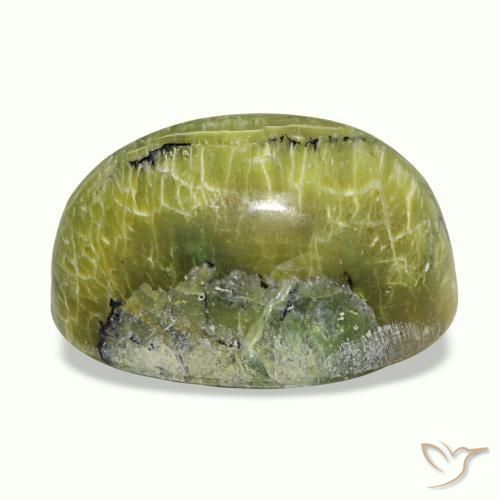 Cat's Eye Opal طبيعي بلون متعدد الألوان، وزن ‎12.02‎ قيراط، شكل بيضاوى، مقاس ‎17.6x11.9‎ مم