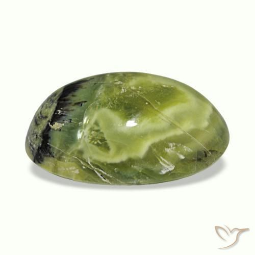 Cat's Eye Opal طبيعي بلون متعدد الألوان، وزن ‎8.39‎ قيراط، شكل بيضاوى، مقاس ‎17.2x12.1‎ مم