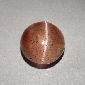 Cat's Eye Scapolite طبيعي بلون بني، وزن ‎1.96‎ قيراط، شكل شفاف، مقاس ‎7.75‎ مم