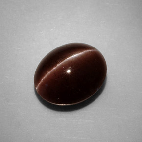 Cat's Eye Scapolite طبيعي بلون بني، وزن ‎3.52‎ قيراط، شكل بيضاوى، مقاس ‎10x8.4‎ مم