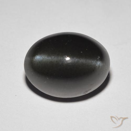 5.85ct طبيعي بنى شيكولاتى داكن سكاتوليت عين القط, بيضوي, نصف شفاف