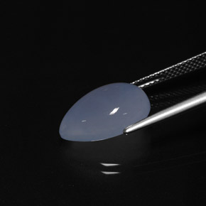 عقيق أبيض أو كالسيدونى أزرق خزامى طبيعي، شفاف، 5.99 قيراط، شفاف / نصف شفاف