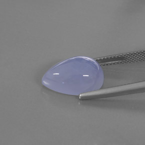 عقيق أبيض أو كالسيدونى أزرق خزامى طبيعي، شفاف، 7.20 قيراط، شفاف / نصف شفاف