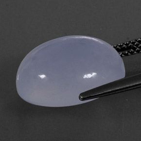 عقيق أبيض أو كالسيدونى أزرق خزامى طبيعي، شفاف، 8.88 قيراط، شفاف / نصف شفاف