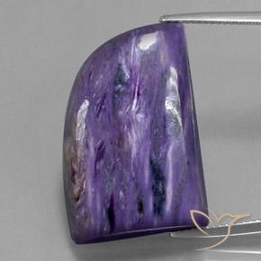 30.57ct طبيعي بنفسجى أرجوانى مخملى شارويت, فانسى, غير شفاف