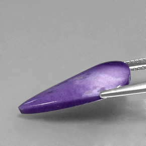 شارويت بنفسجي طبيعي، شكل الكمثرى، 5.81 قيراط، غير شفاف