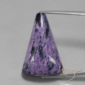 36.35ct طبيعي بنفسجى متوسط شارويت, مثلثى, غير شفاف