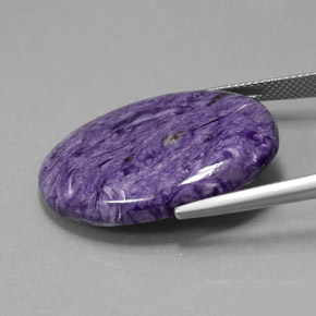 شارويت البنفسجي طبيعي، قصة بيضاوى، 27.59 قيراط، غير شفاف
