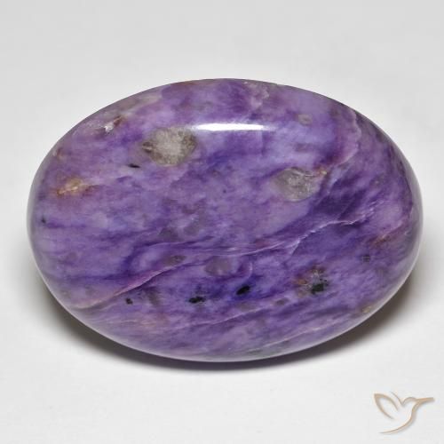41.77ct طبيعي بنفسجى أرجوانى مخملى شارويت, بيضوي, غير شفاف