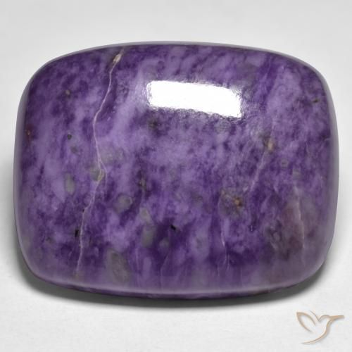 45.47ct طبيعي بنفسجى غامق شارويت, وسادة, غير شفاف