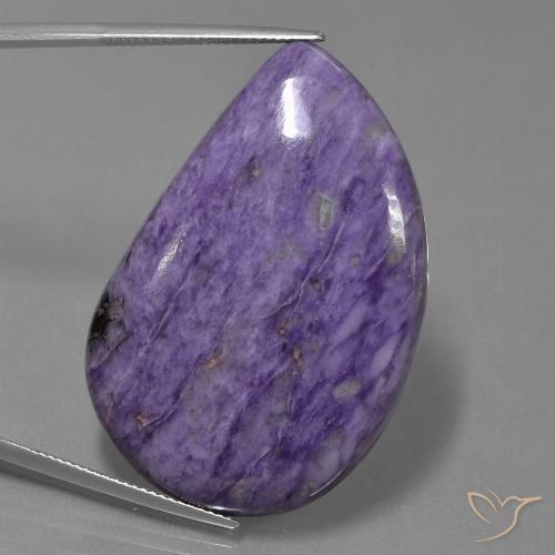 62.63ct طبيعي بنفسجى غامق شارويت, فانسى, غير شفاف
