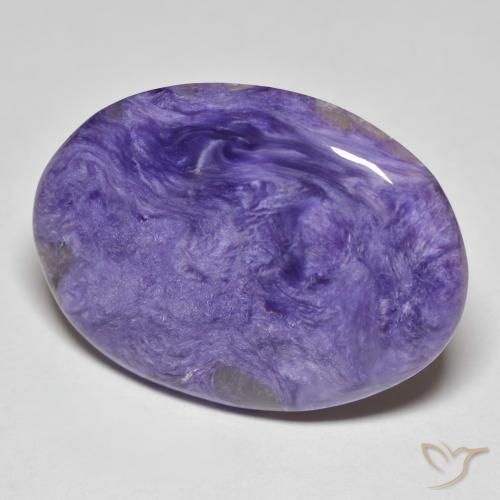 شارويت Medium Dark-Violet طبيعي، بيضوي، 24.55 قيراط، غير شفاف